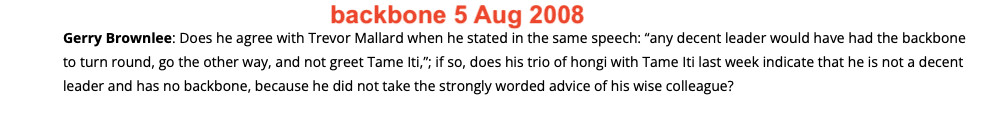 He said the B word