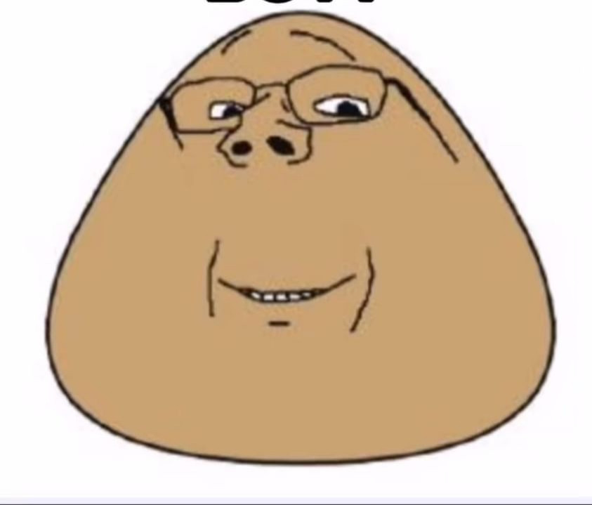 Pou with a soyface