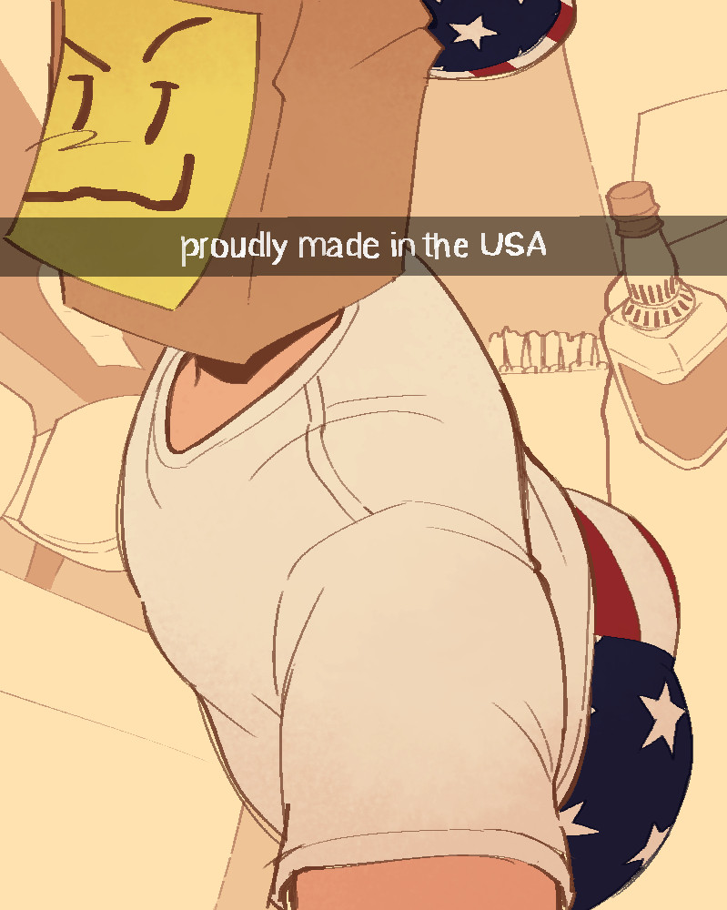 Text reads "proudly made in the USA"