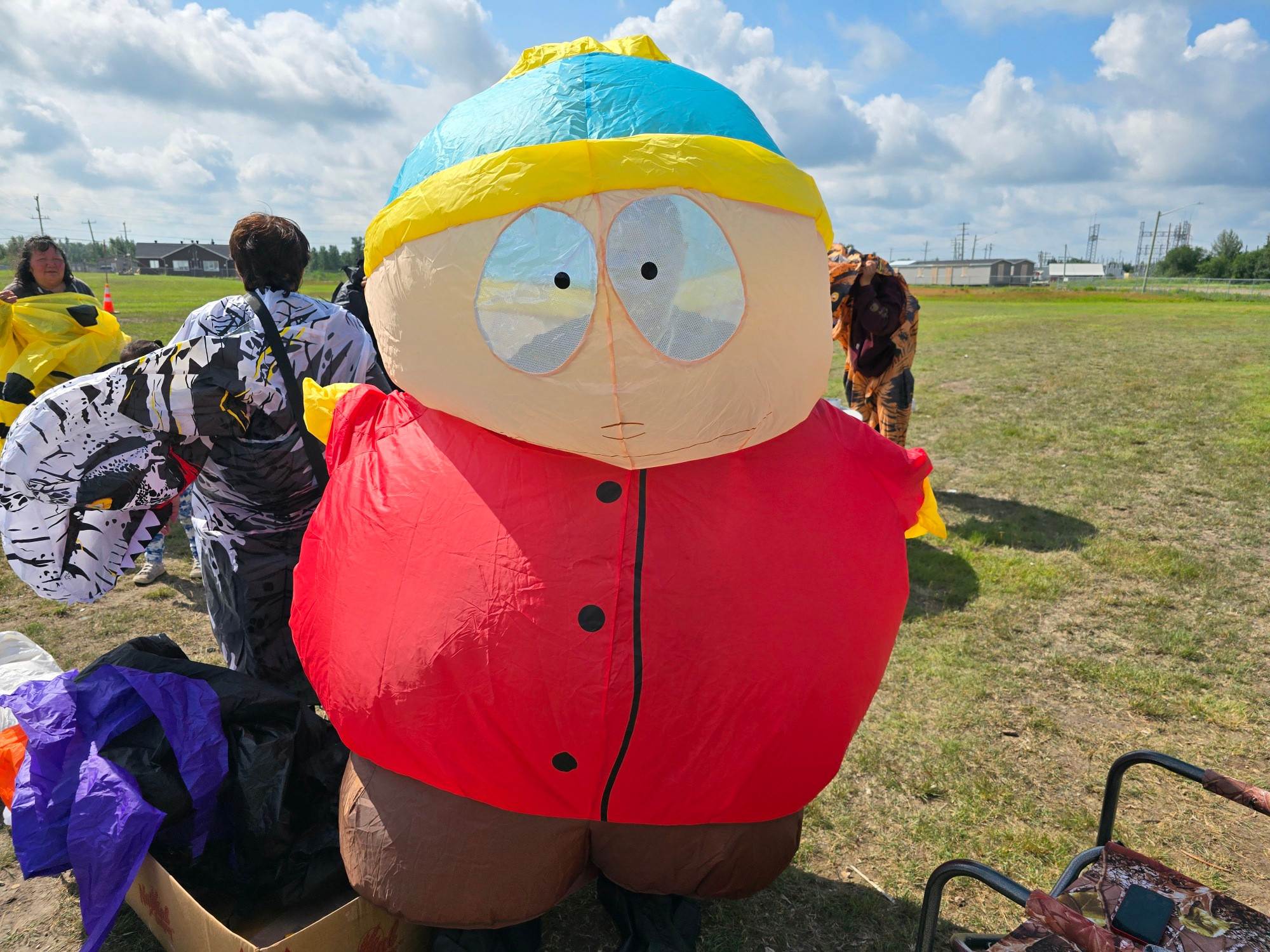 Me in an inflatable Cartman costume.