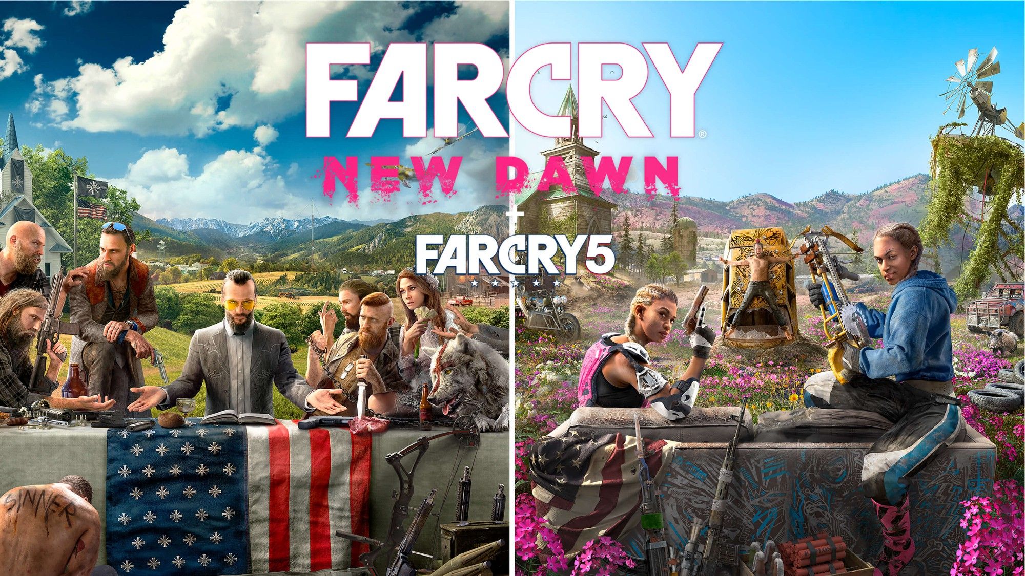 Far Cry 5 & New Dawn key art