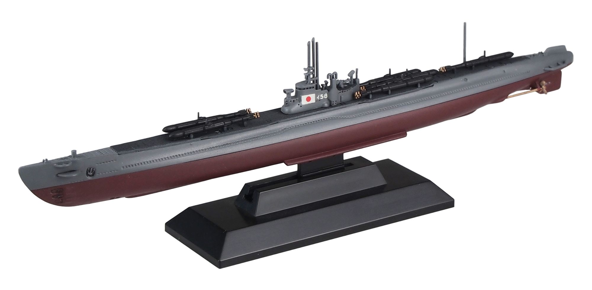 W266「1/700 日本海軍 伊54型潜水艦 伊56＆伊58」(プラモデル)の組立塗装例