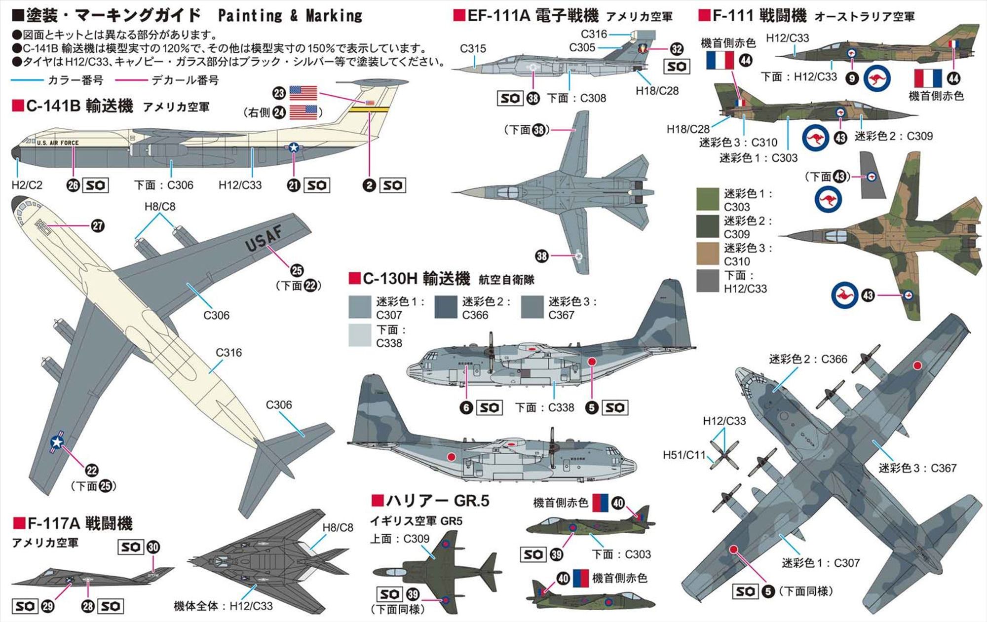 S78「1/700 ザ・ウエストウイングス 1」の塗装ガイド