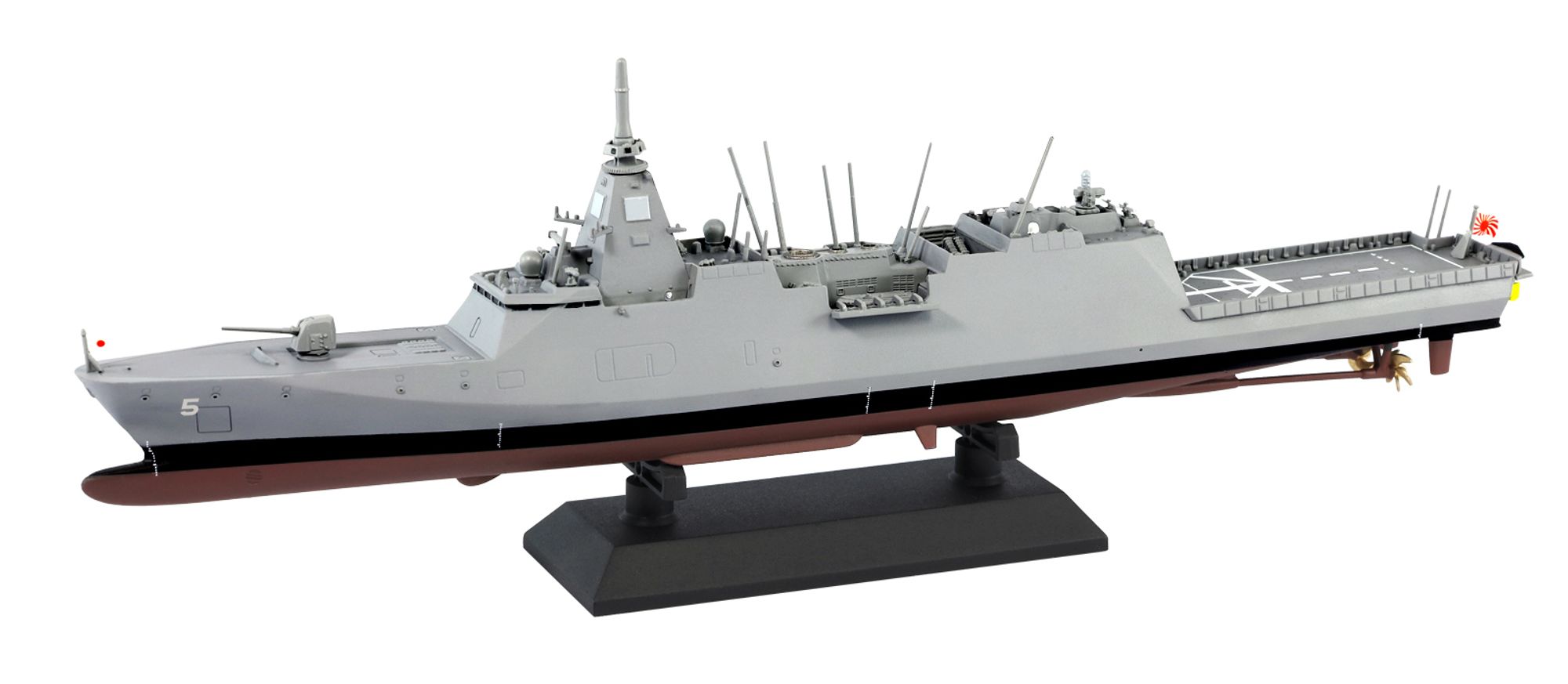 J110「1/700 海自 護衛艦 FFM-5 やはぎ」(プラモデル)の組み立て塗装例