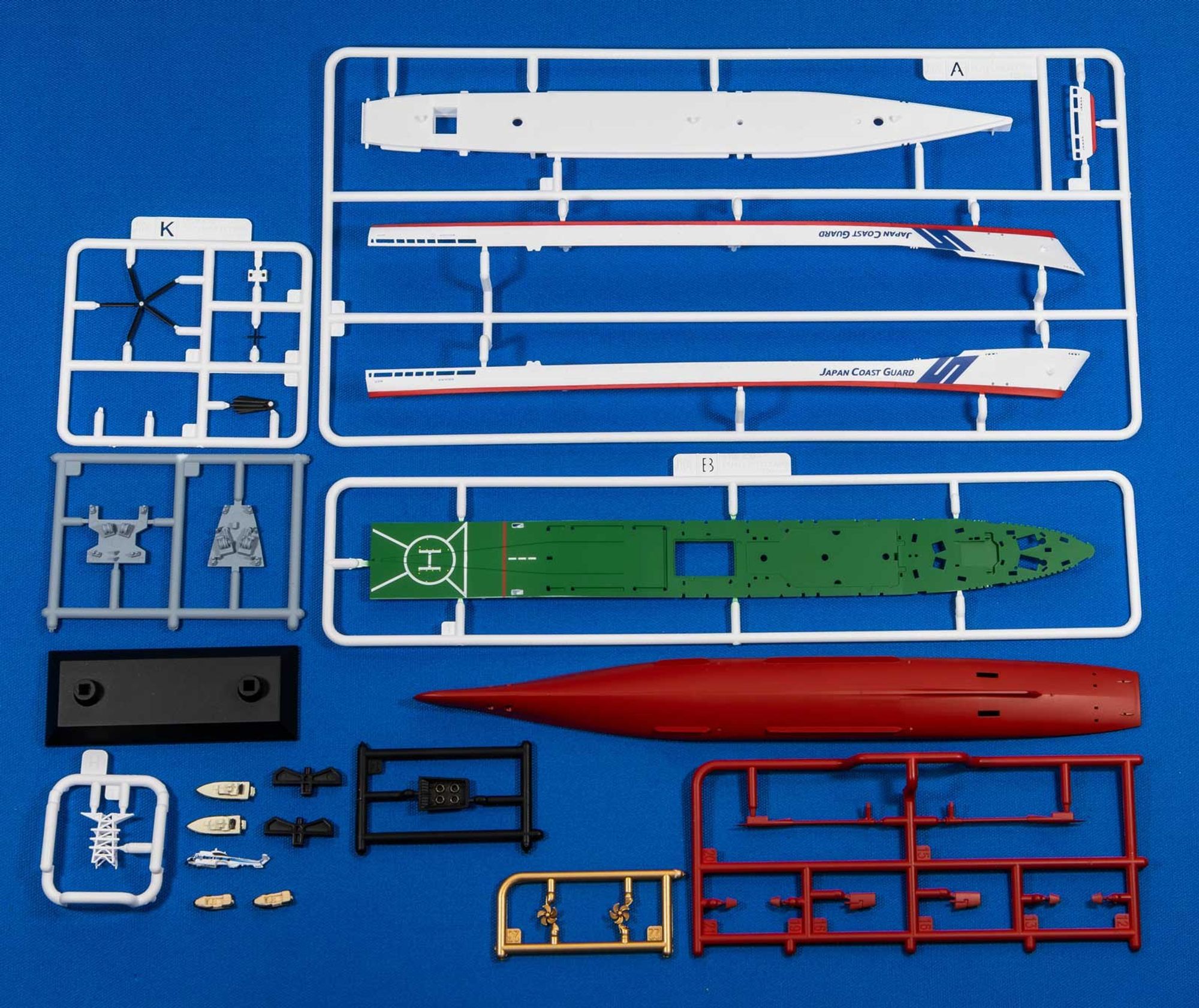 JP20「1/700 海上保安庁 巡視船 PLH-33 れいめい」(塗装済みプラモデル)のランナーの写真