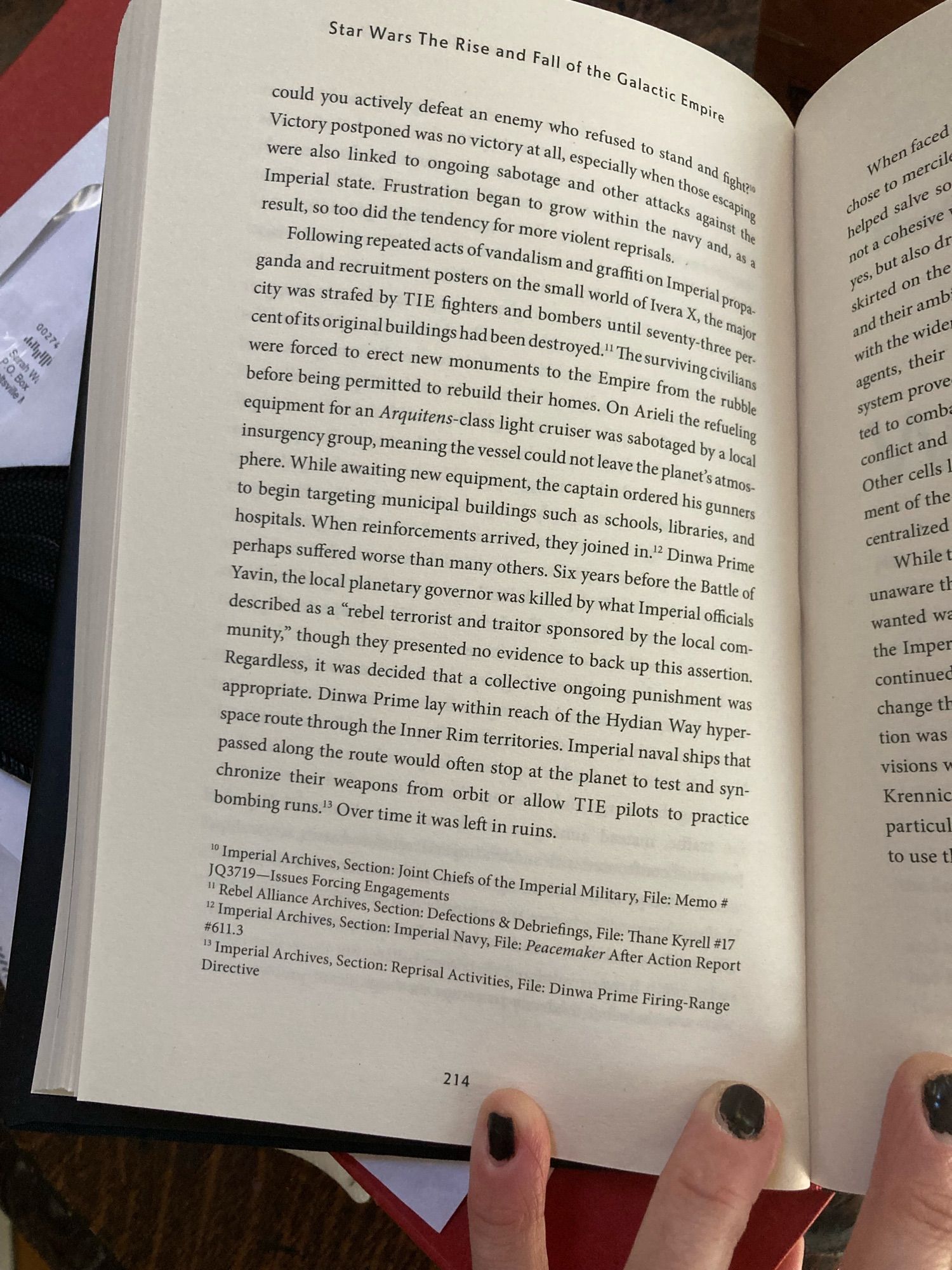 A page of the book, with academic footnotes.