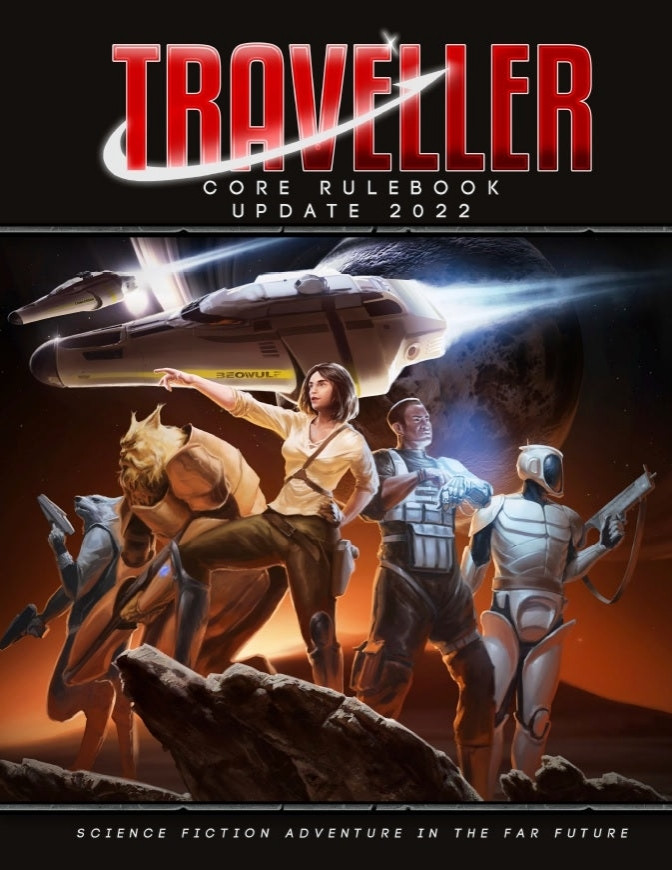 The cover of Traveller Core Rulebook Update 2022