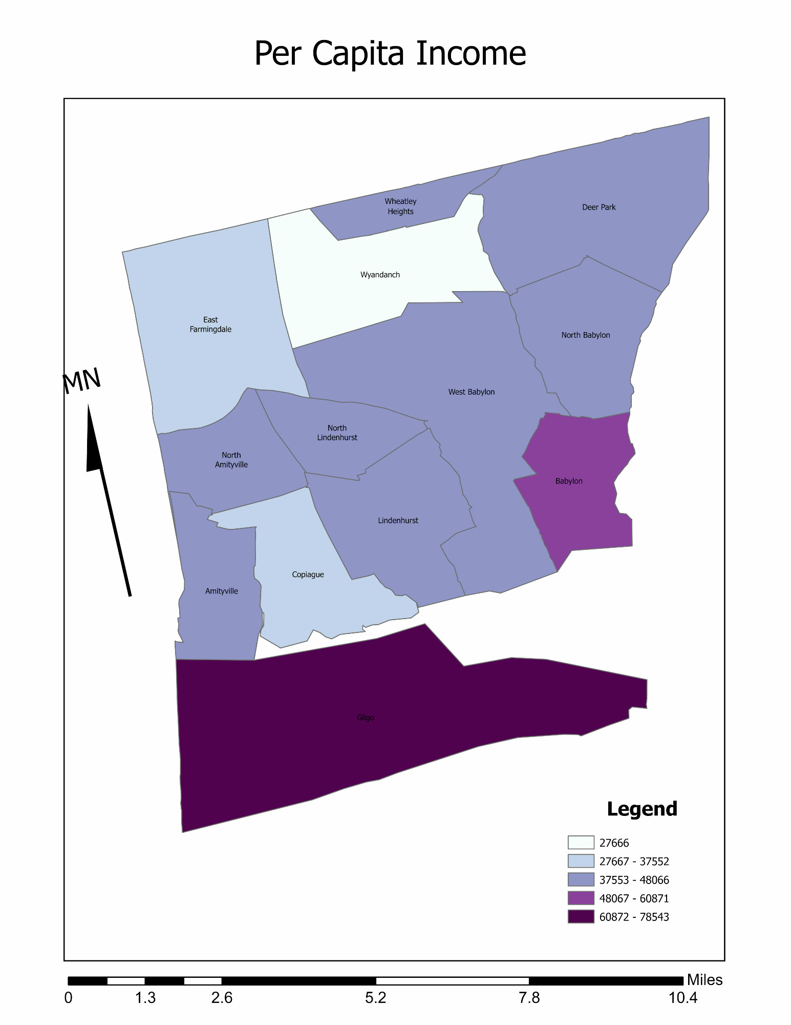 per capita income