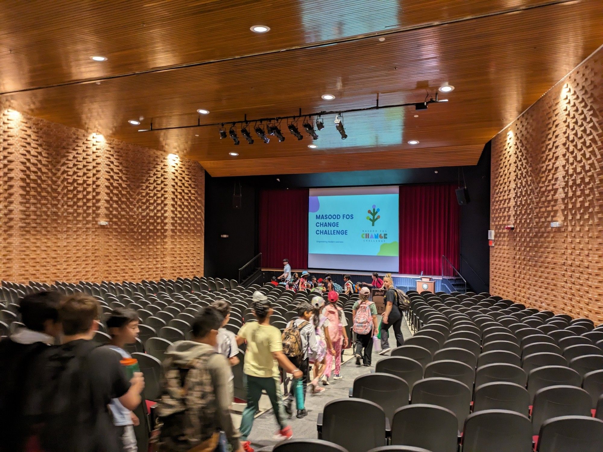 Modern learners arriving at opening ceremonies