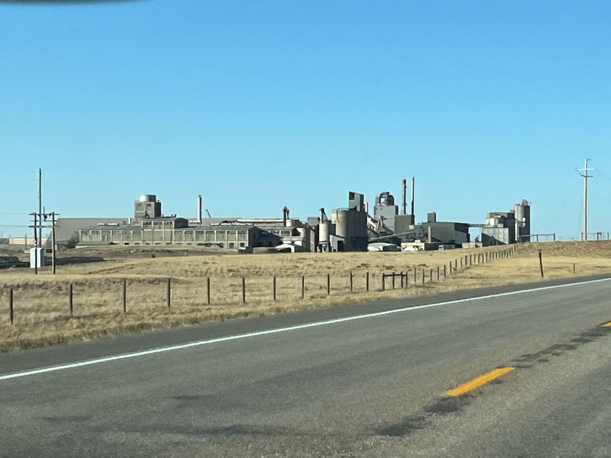 Cement plant on the outskirts of Laramie, WY.