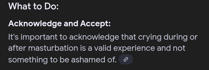 it's important to acknowledge crying while jorkin is valid 