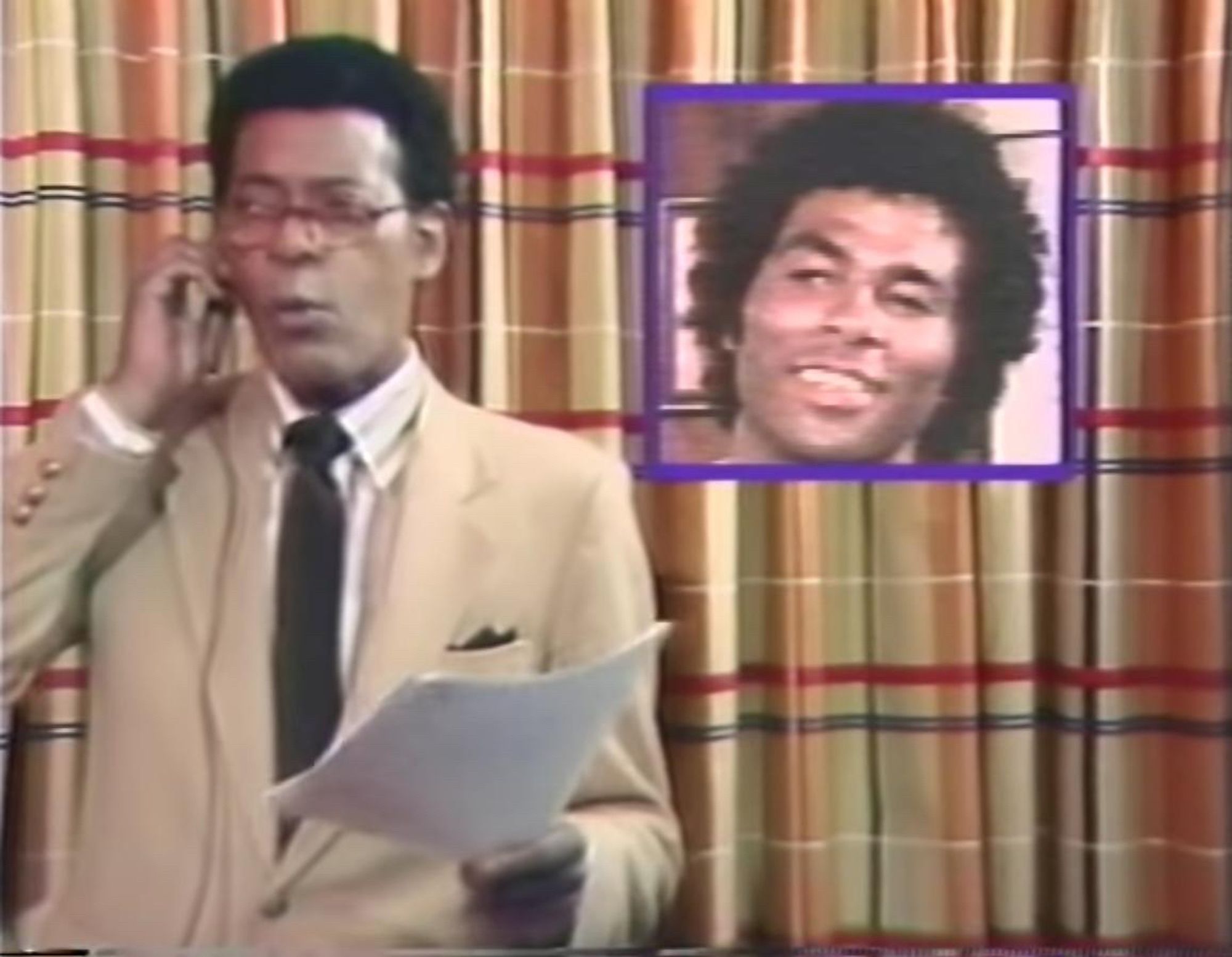 Screenshot from Philip Michael Thomas' 1978 anti-drug scare film "Death Drug", re-issued in 1985 on VHS with additional footage (all designed to cash in on the success of Miami Vice)