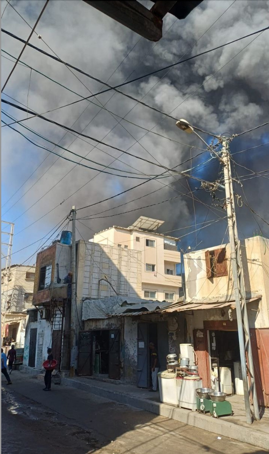 Bombs in Gaza.