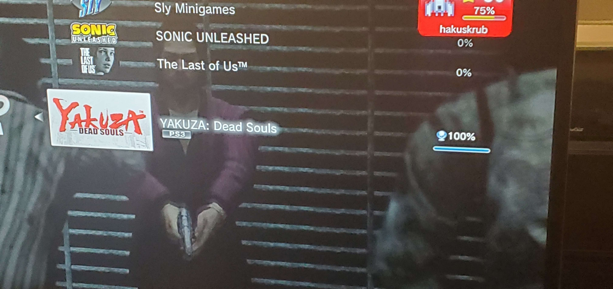 Yakuza: Dead Souls platinum trophy