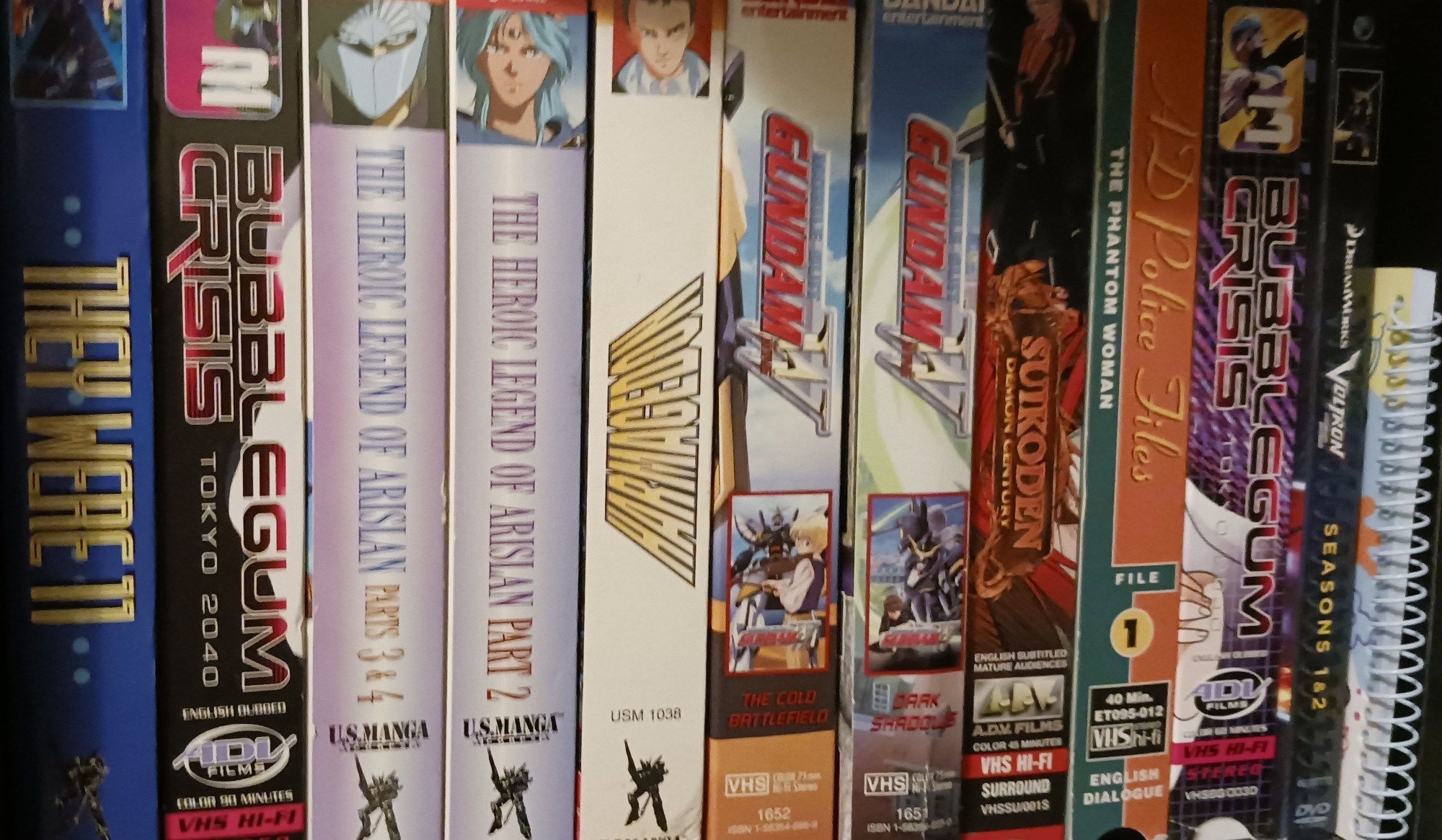 They Were 11, some BubblegumCrisis TV, Arslan OVA, Harmageddon, Gundam Wing and Suikoden Demon Century, plus AD Police files.

Bonus DreamWorks Voltron DVD set.