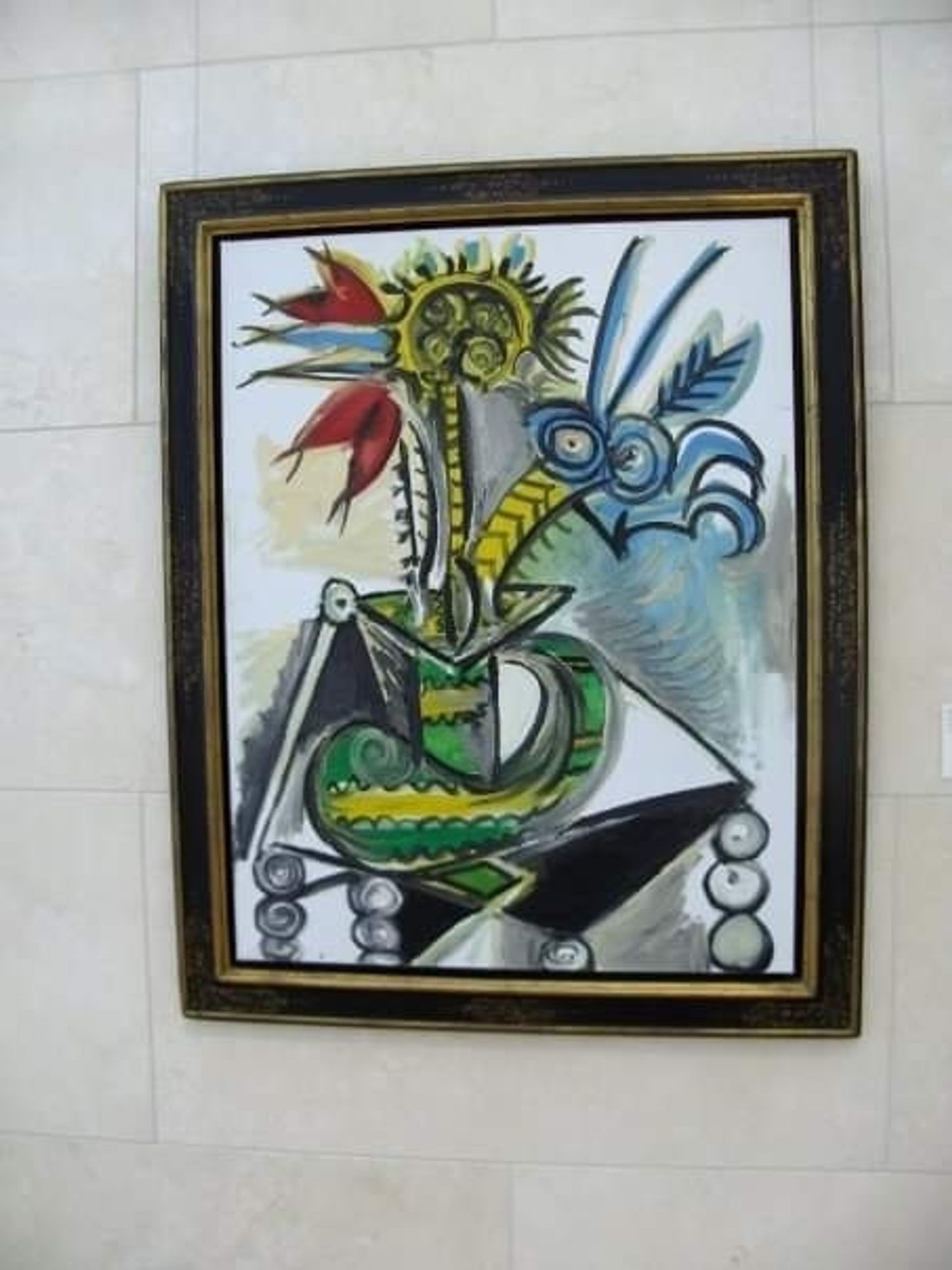 Vase of flowers painting by Picasso, at the Nasher Sculpture Museum in Dallas