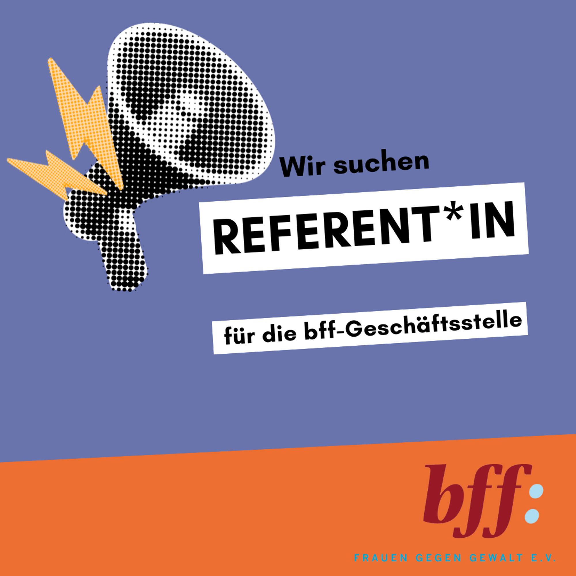 wir suchen referent*in für die bff-Gescgäftsstelle