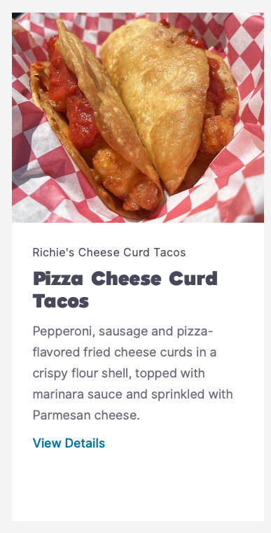 Pizza Cheese Curd Tacos