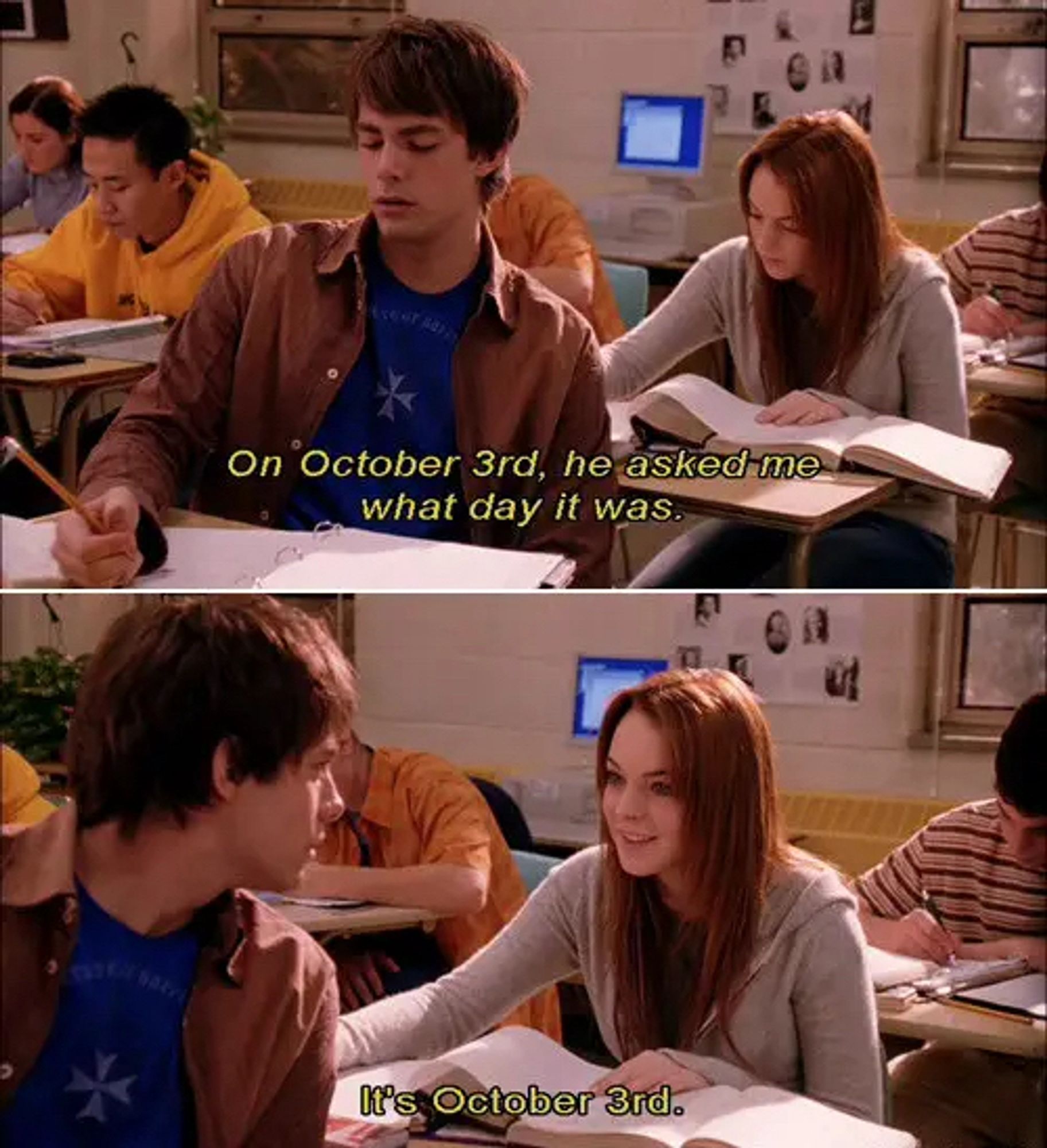 Scene from Mean Girls