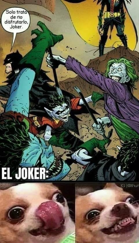 Batman and Joker fighting against Robins Who Laugh from metal.