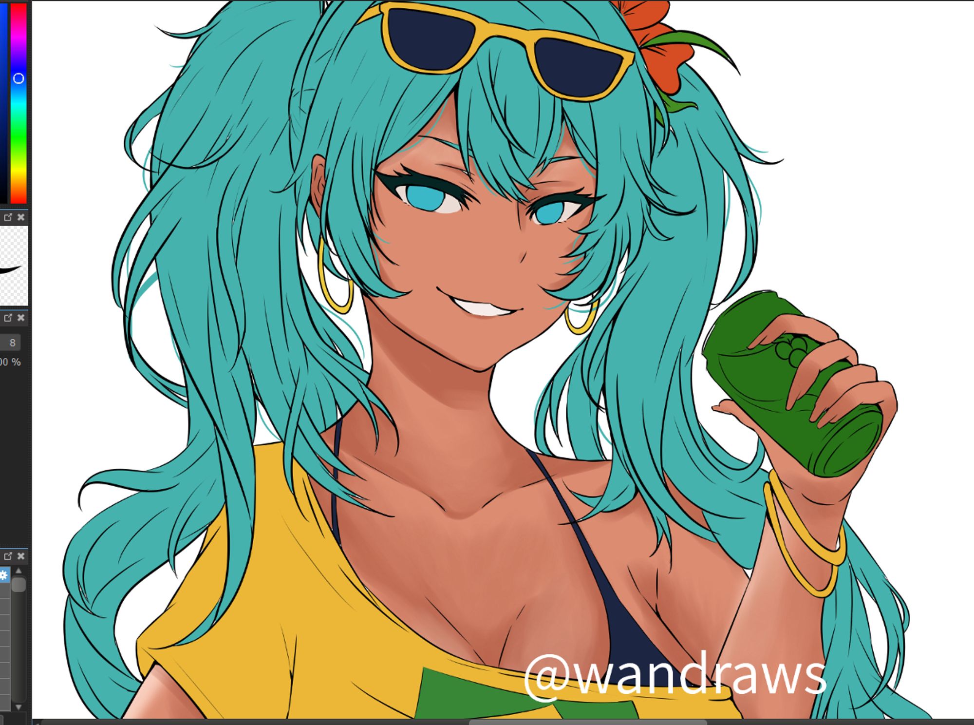 Brazilian miku, work in progress