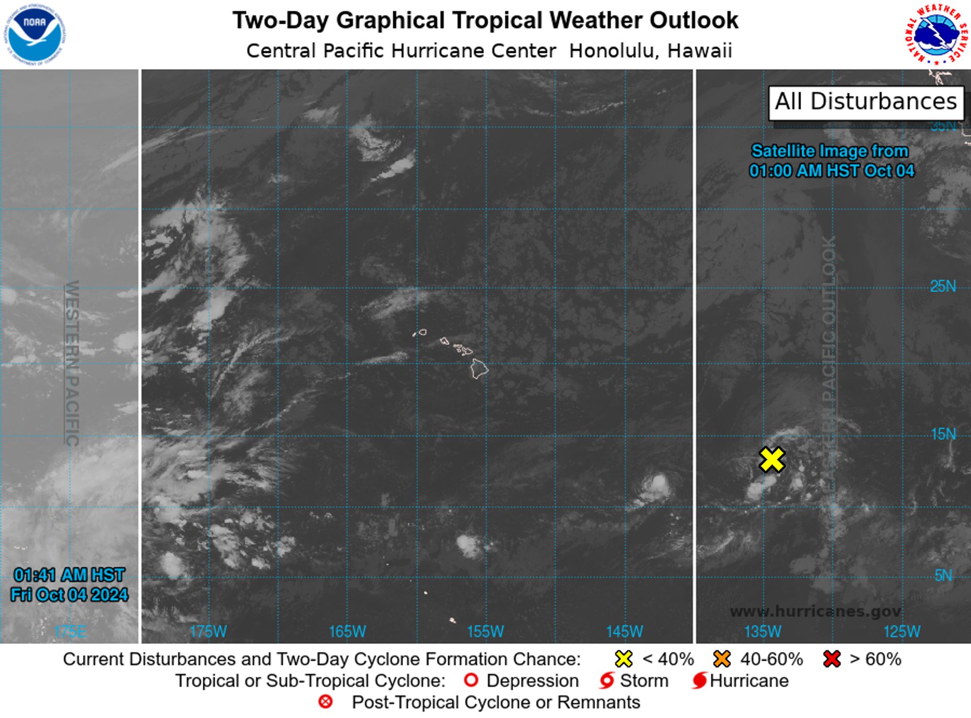 Central North Pacific 2-Day Graphical Outlook Image