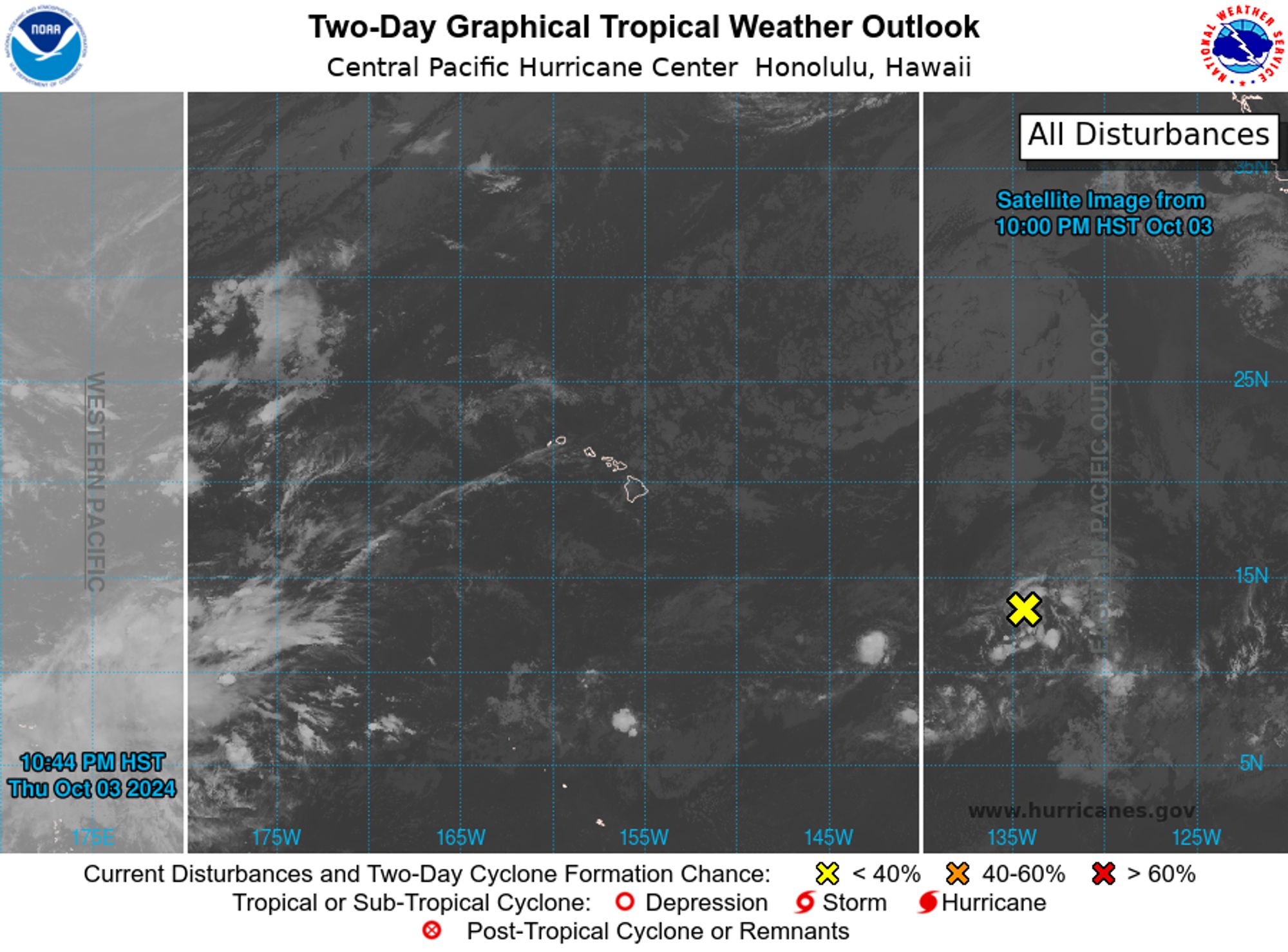 Central North Pacific 2-Day Graphical Outlook Image