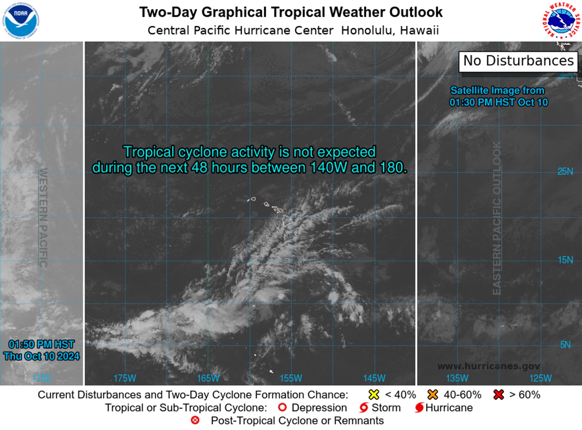 Central North Pacific 2-Day Graphical Outlook Image