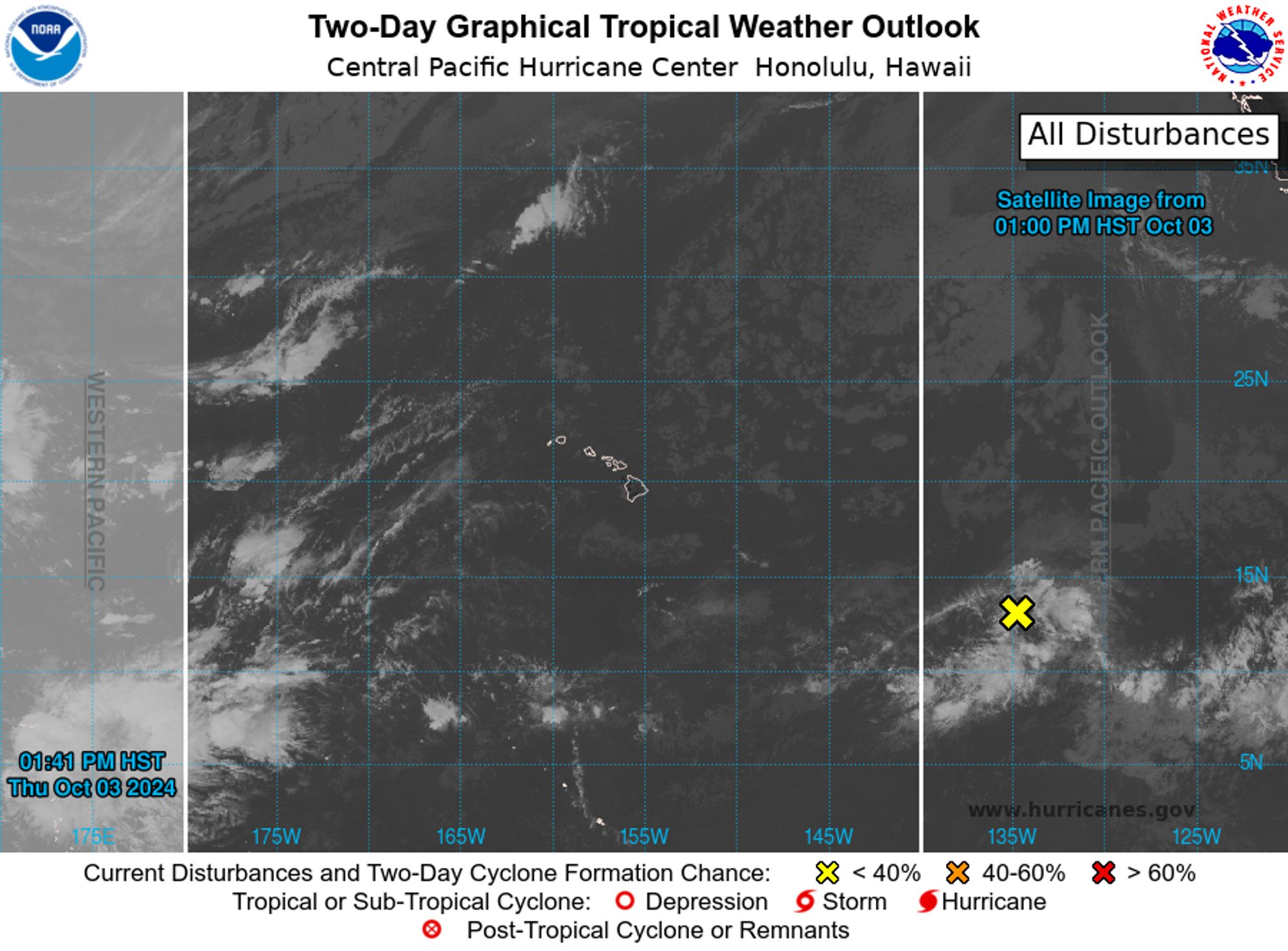 Central North Pacific 2-Day Graphical Outlook Image