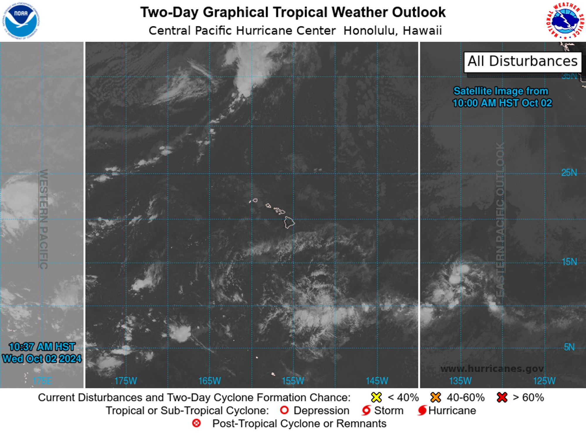 Central North Pacific 2-Day Graphical Outlook Image