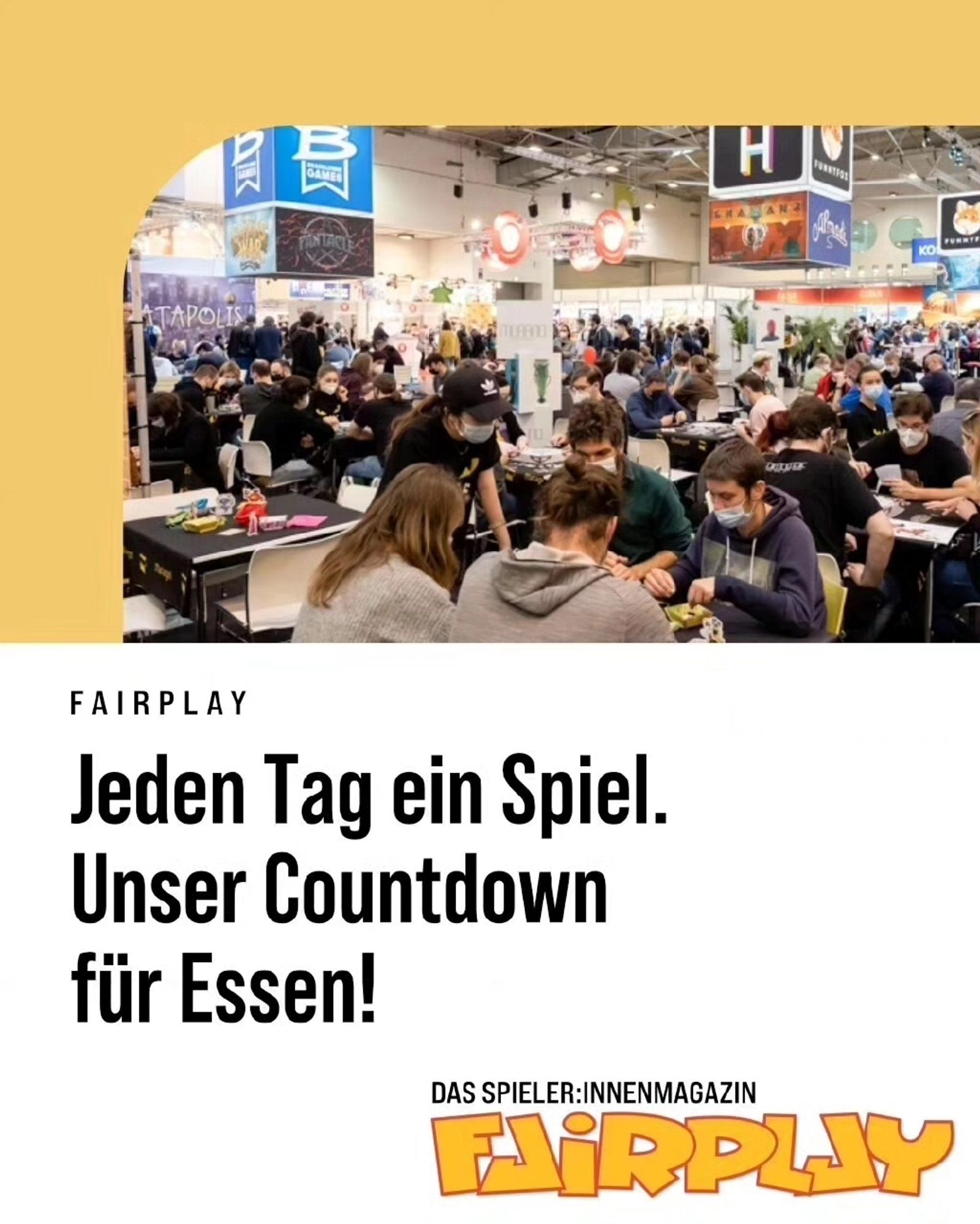 Mehr: https://www.fairplay-online.de/2023/08/spiel23-jeden-tag-ein-spiel.html

#JedenTagEinSpiel #CountdownToEssen 
#Brettspiele #boardgames @brettspiele