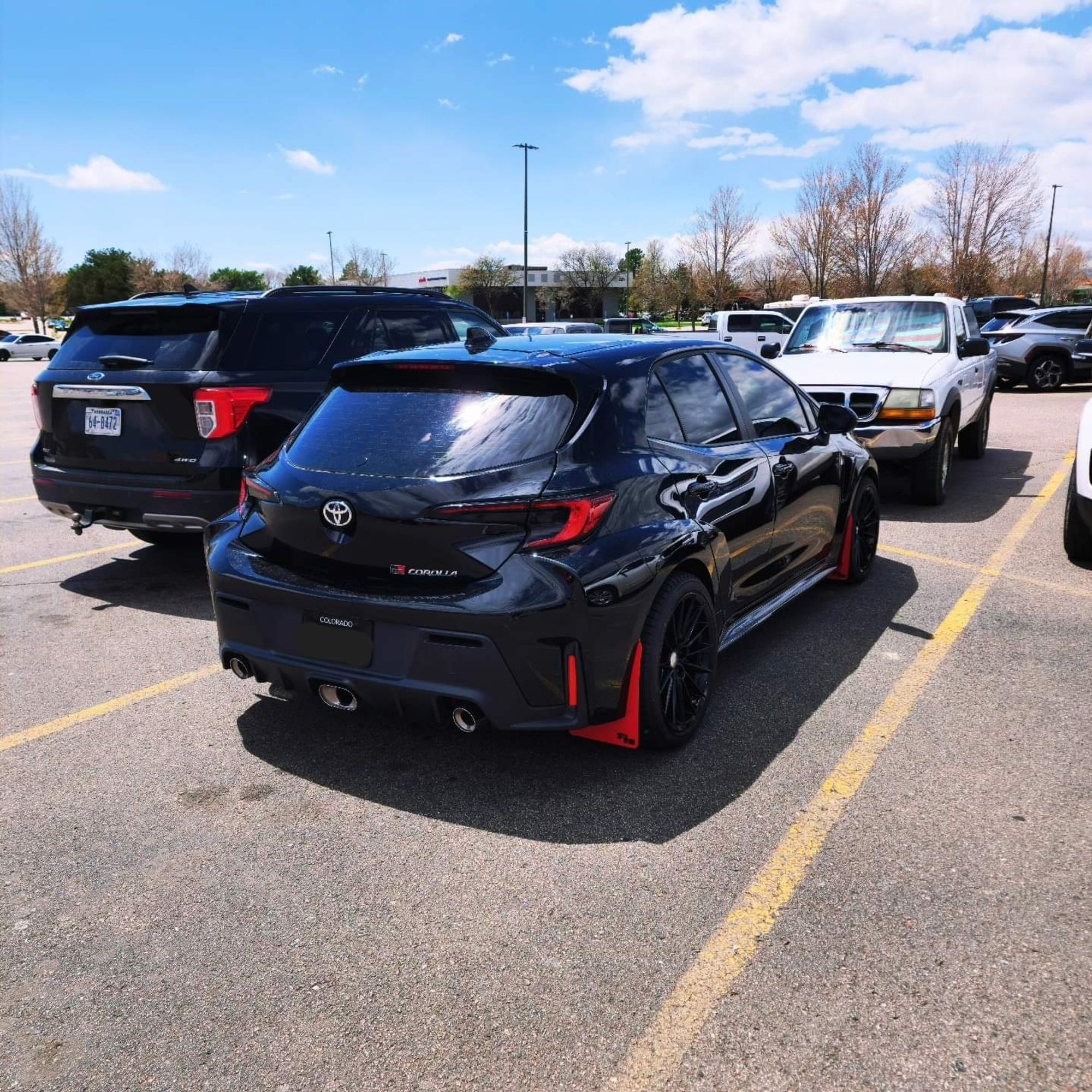 Black Toyota GR Corolla with new upgrades