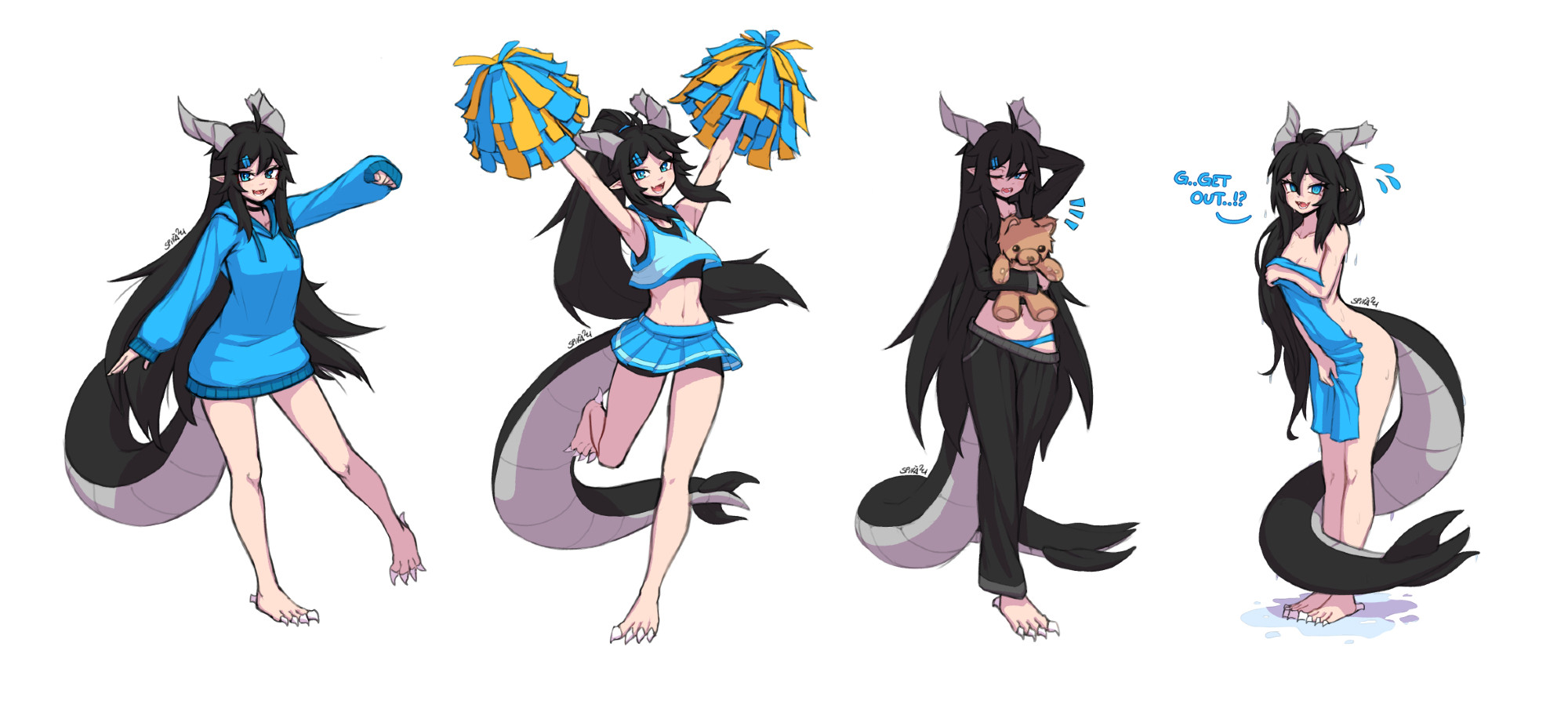 My OC, Zoey in various outfits~