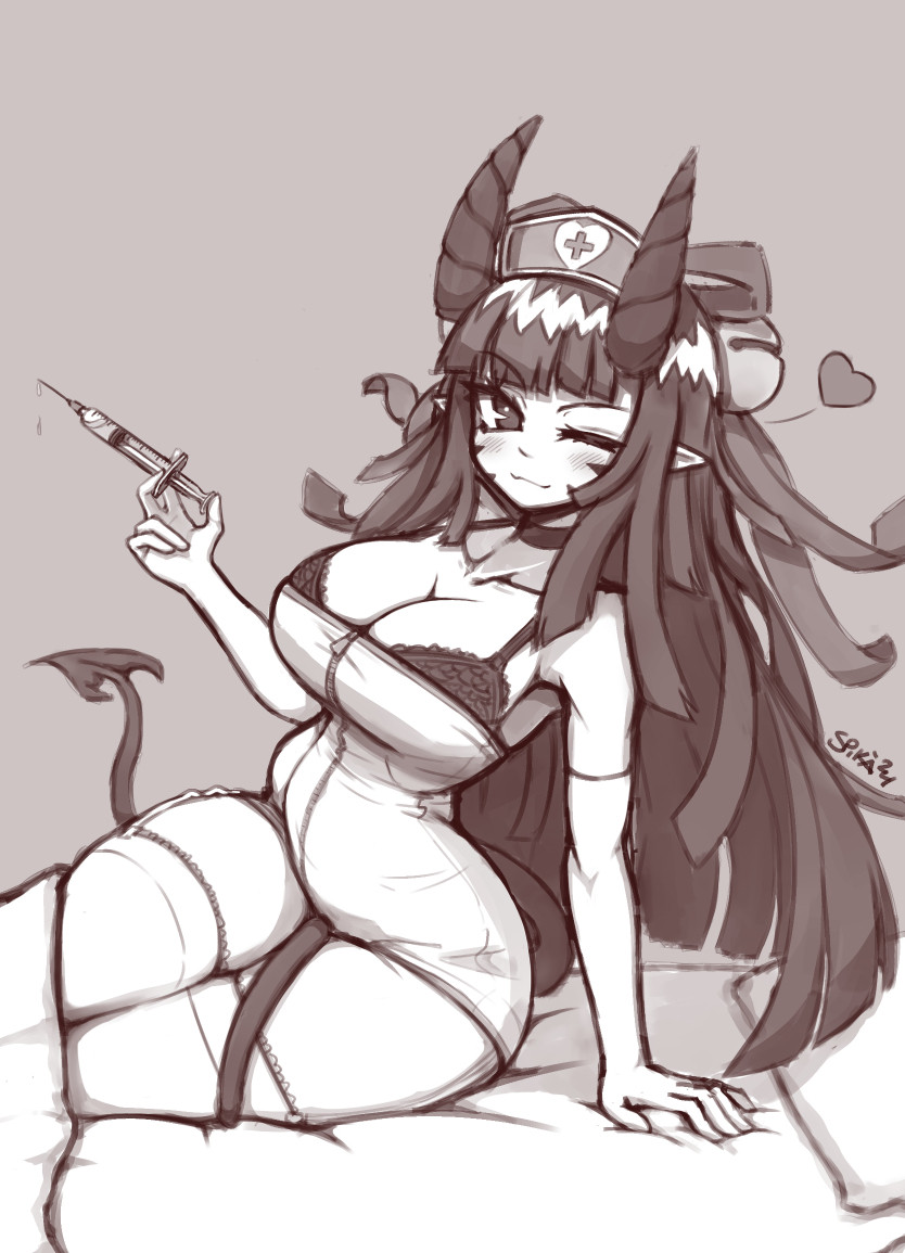 My OC, Selena Song in a Nurse outfit~