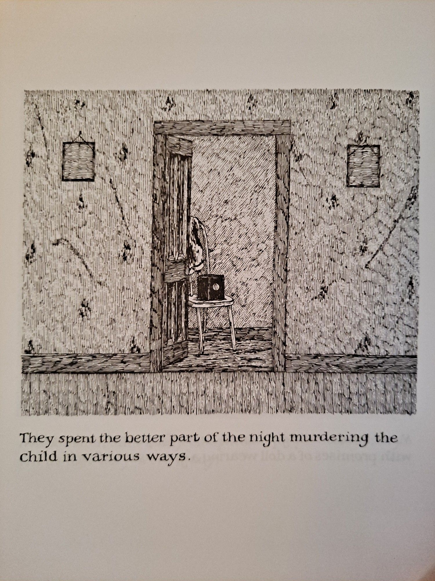 a page from "the loathsome couple" by edward gorey