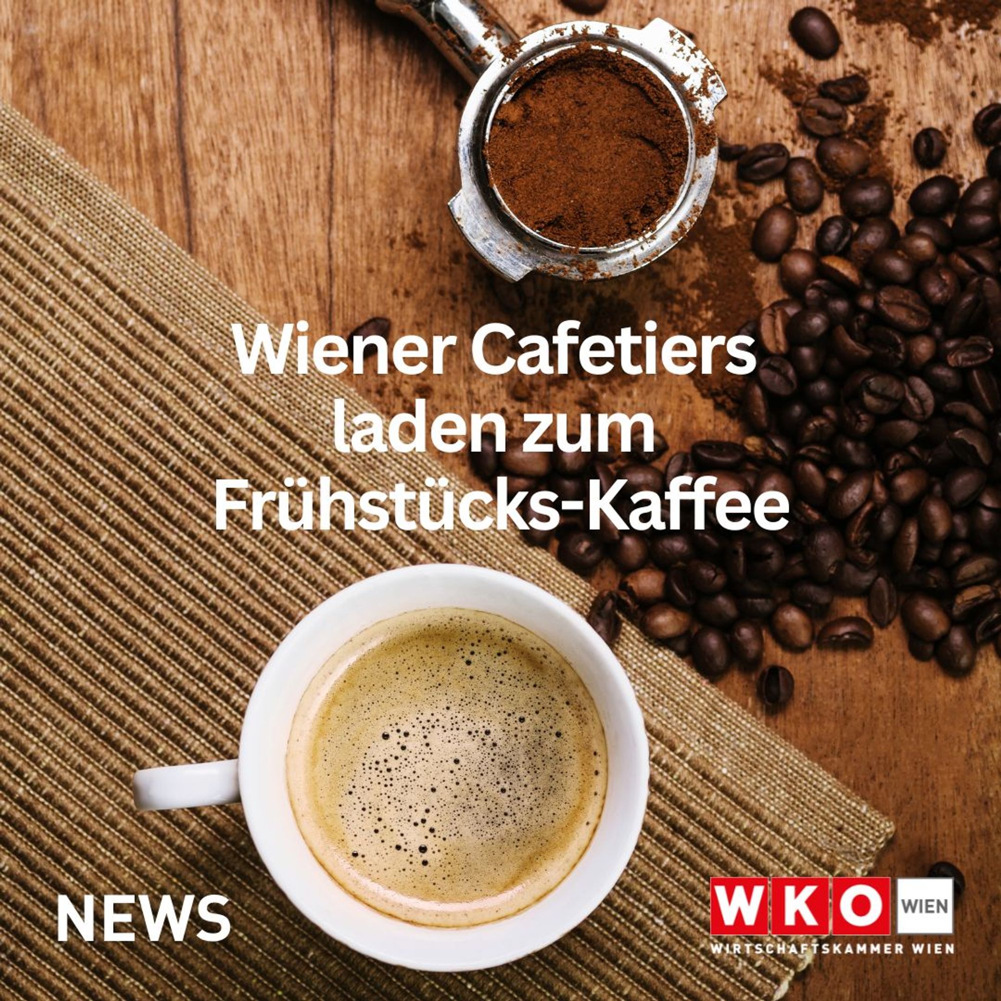 Wiener Cafetiers laden zum Frühstücks-Kaffee.