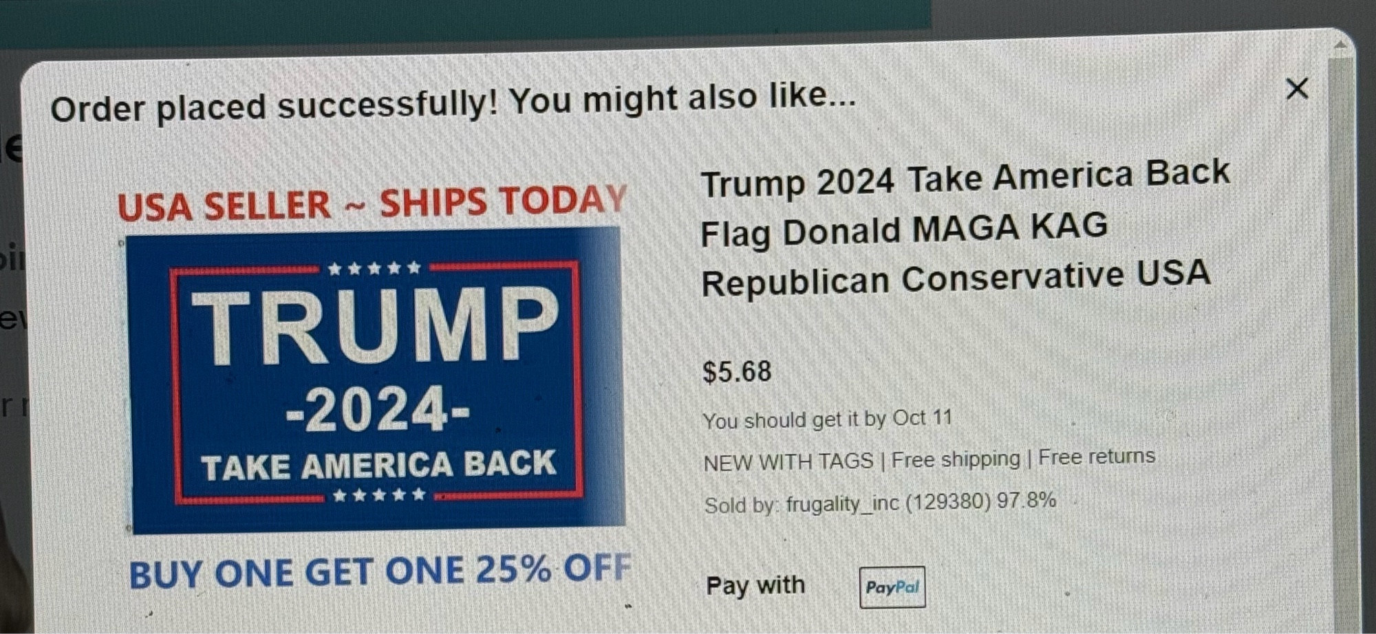 Order placed successfully! You might also like… 

Trump 2024 Take America Back Flag Donald MAGA KAG Republican Conservative USA