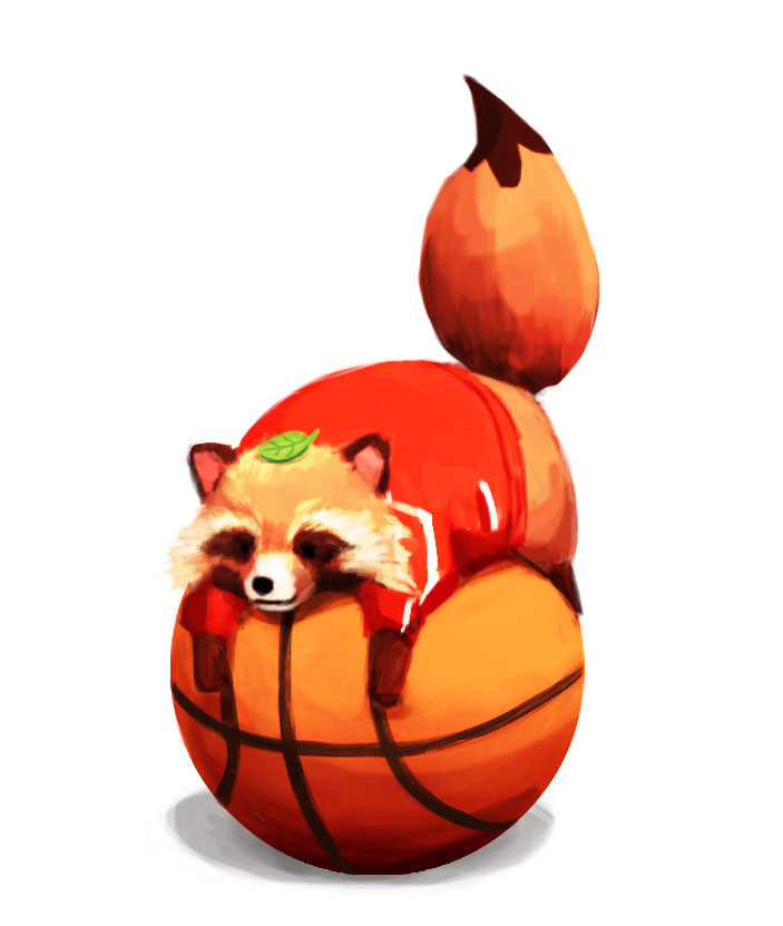 BNA tanuki on basketball