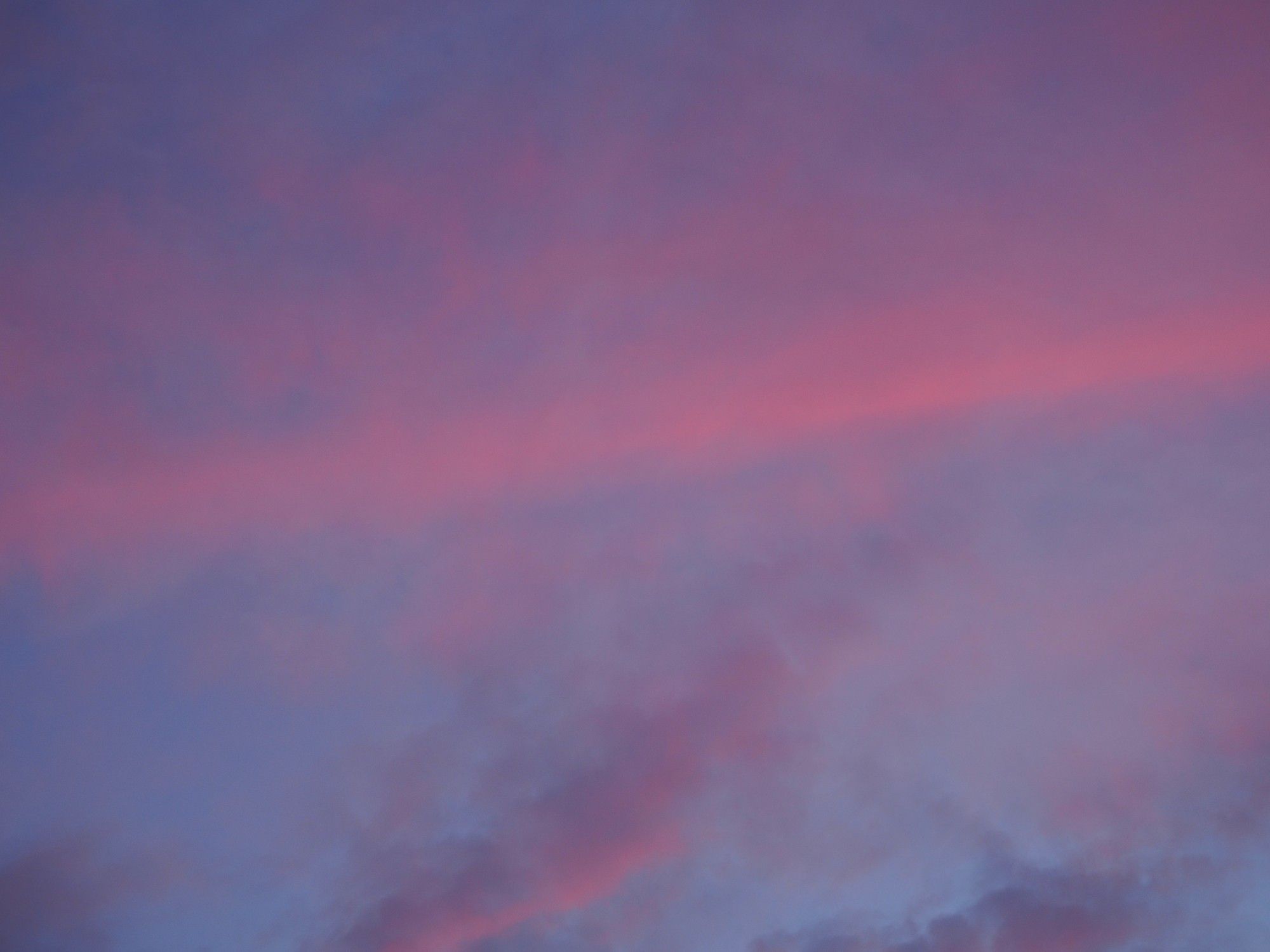 北西の夕空