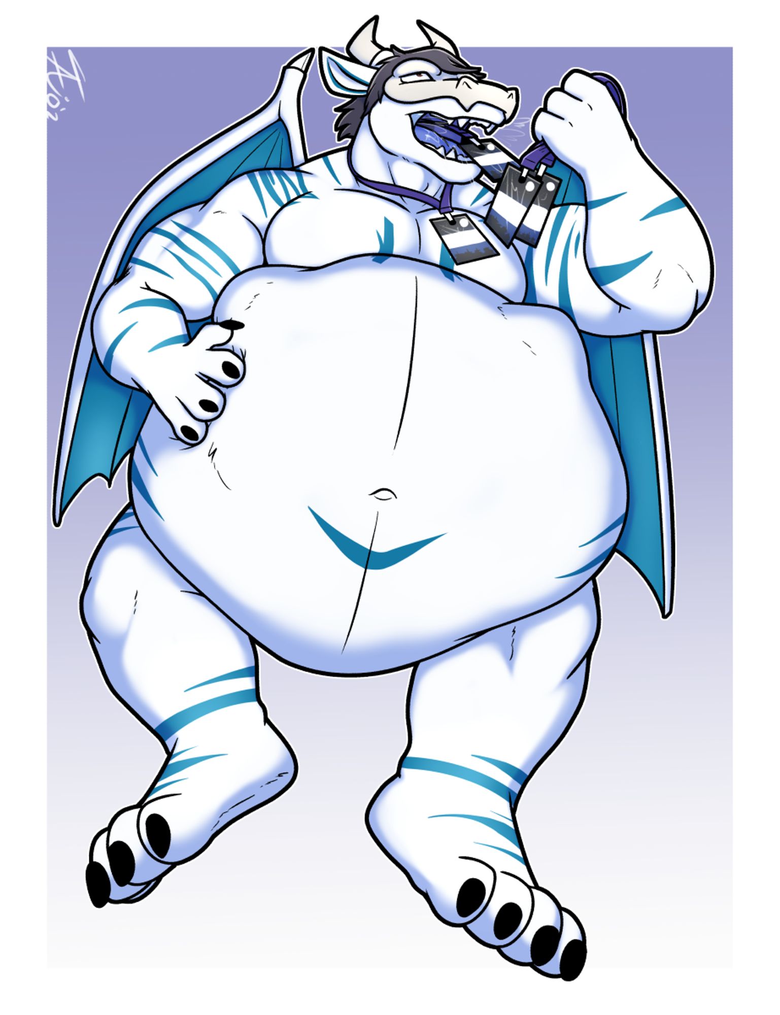 Dragon belching out badges!