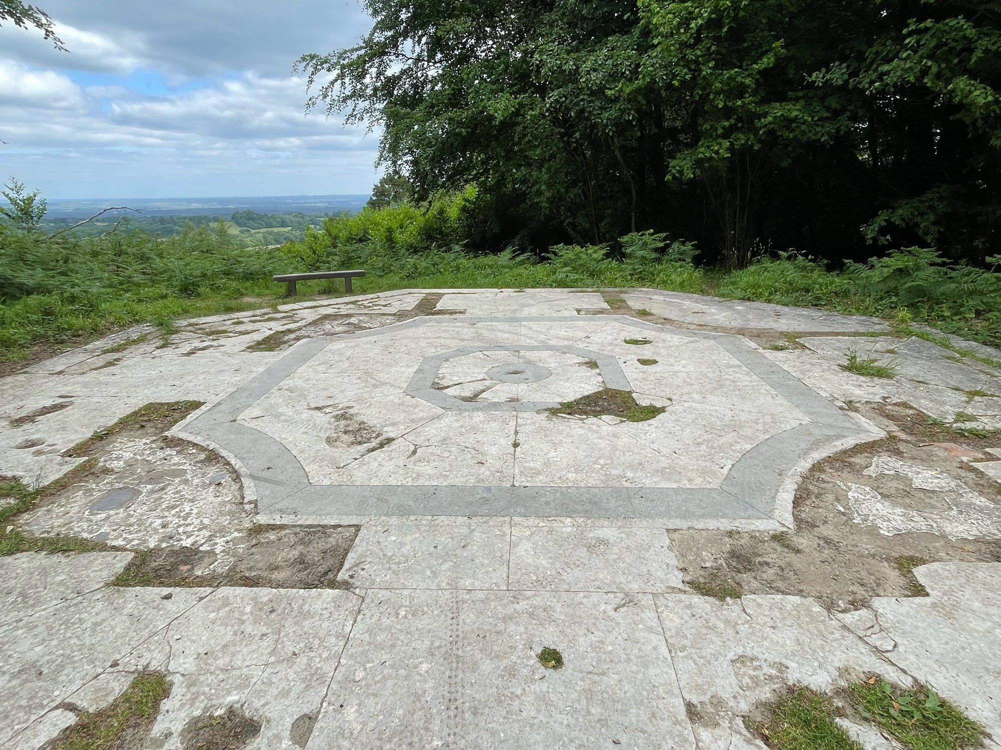 The remains of the Temple of the Four Winds, showing the wall foundations. What did it look like?