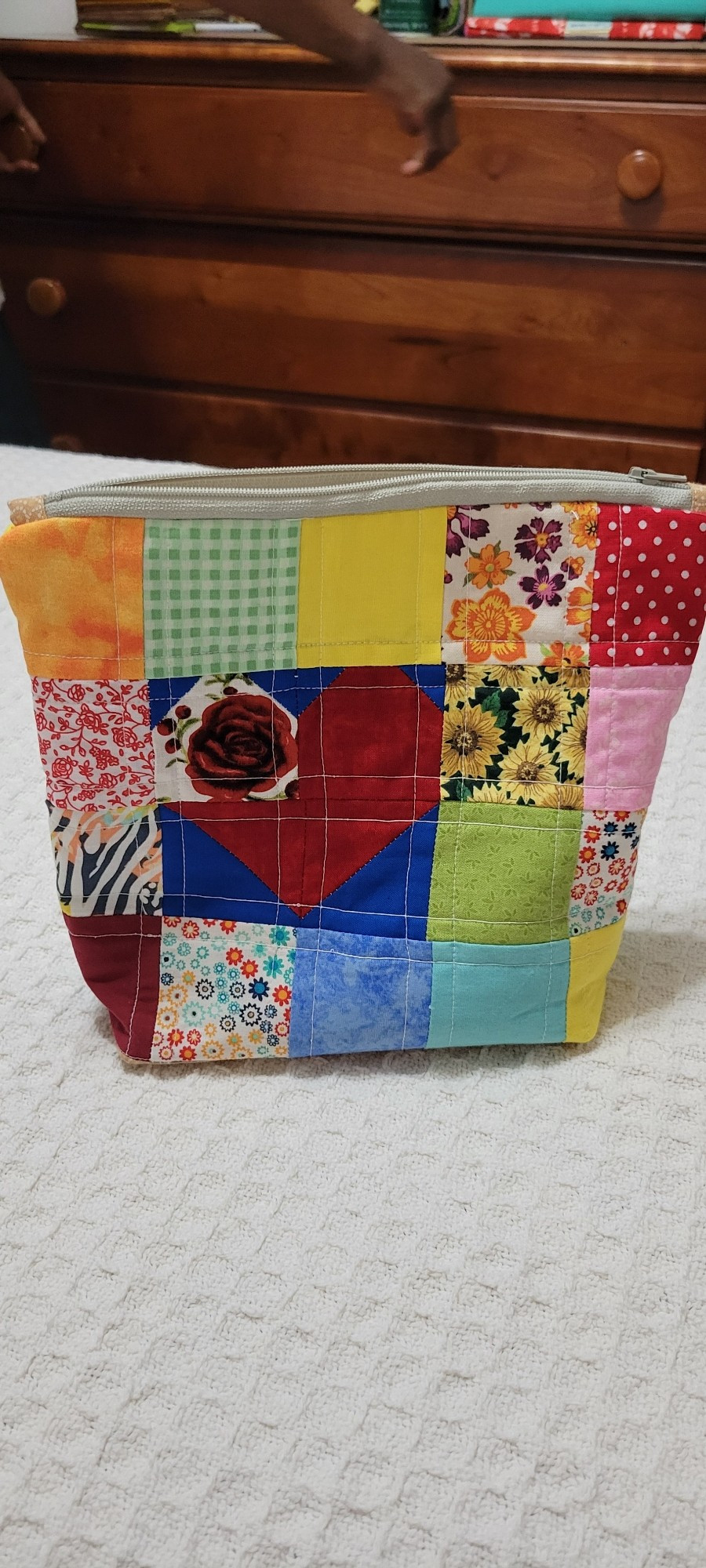 Quilted doodads bag