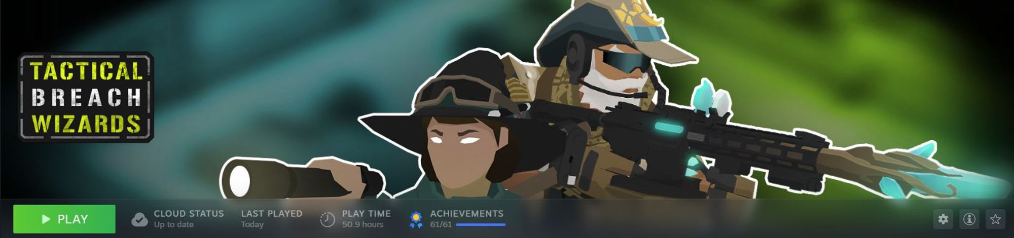 A screen grab from Steam showing all achievements completed in the game Tactical Breach Wizards.