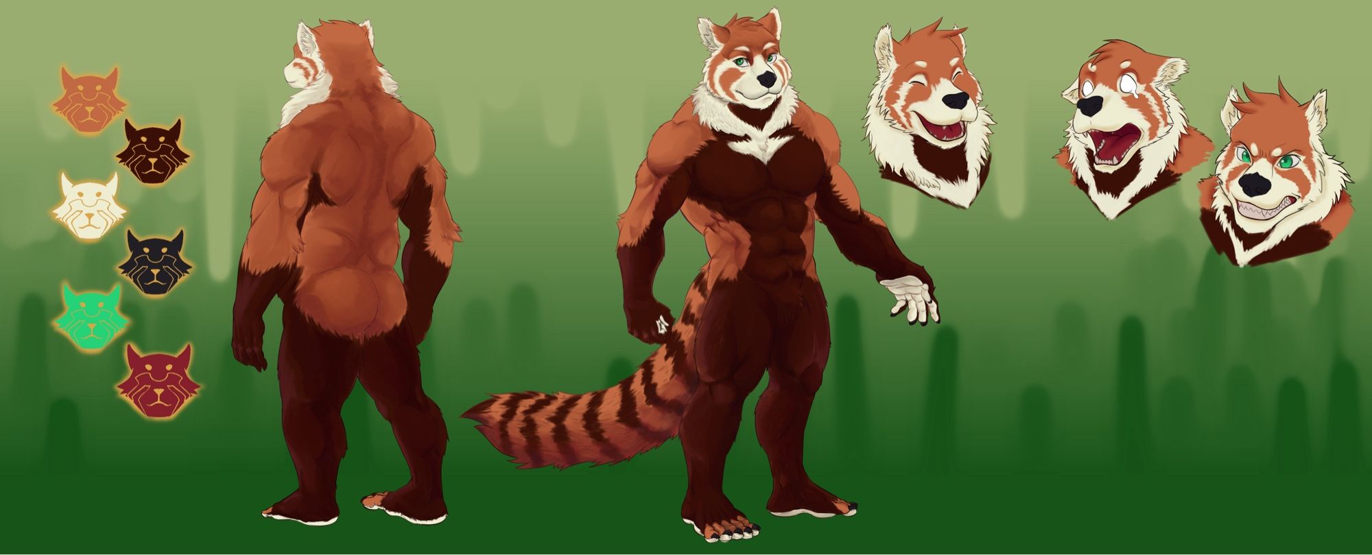 Pikati’s red panda ref sheet