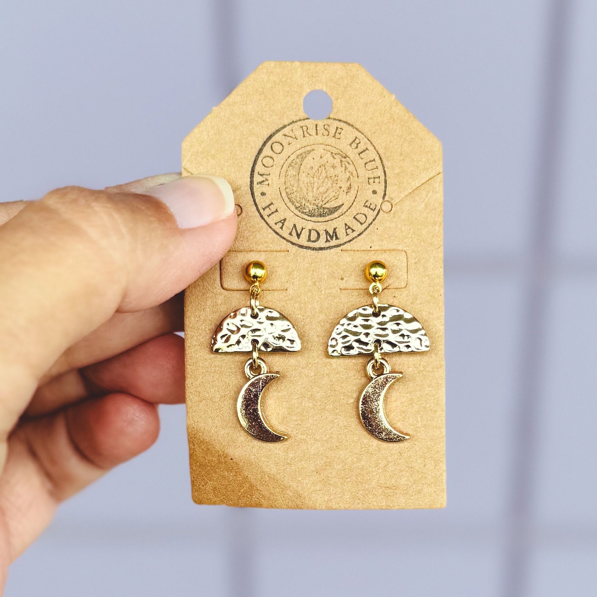 Moon shaped earrings