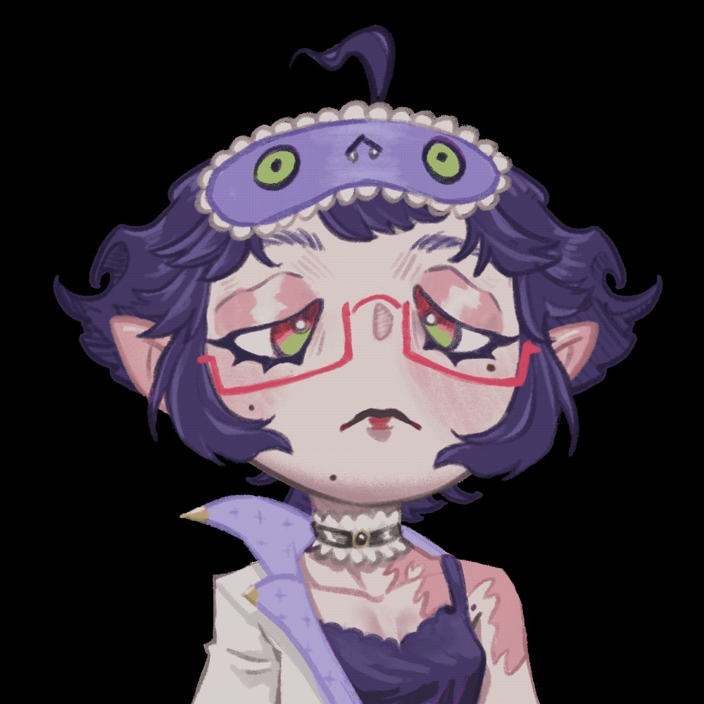 Chibi gif of Drowsy's PNGtuber model not talking