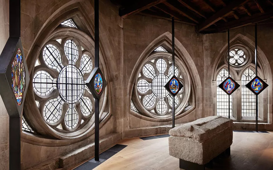 The sarcophagus on display in the magnificent Queen's Diamond Jubilee Galleries at Westminster Abbey.  Image courtesy of the Dean and Chapter of Westminster.