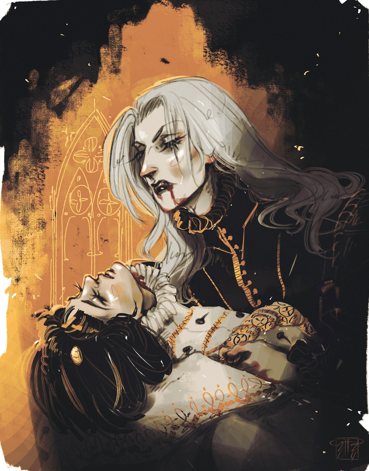 Leone Abbacchio & Bruno Buccellati:
Prince and Vampire. Renaissance AU