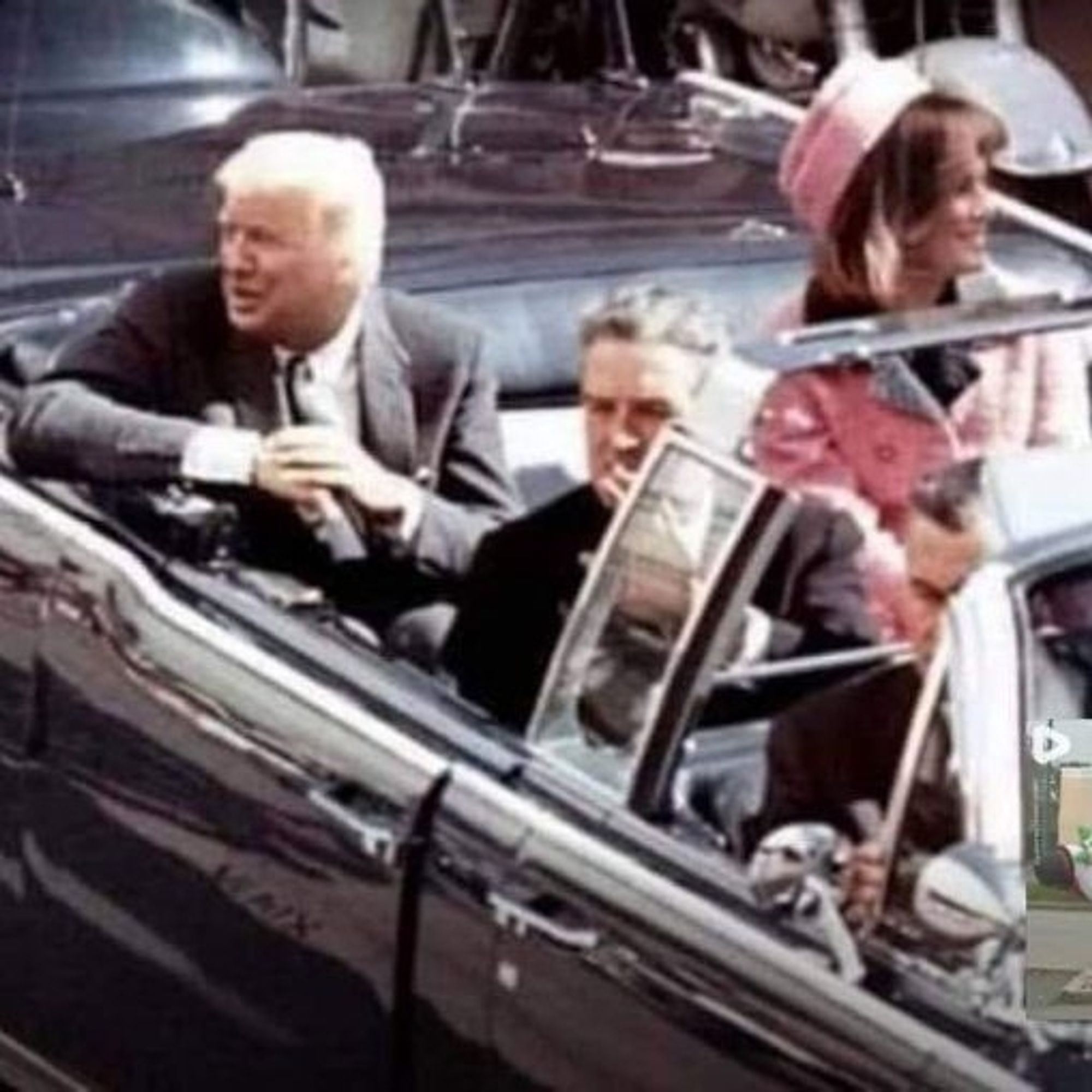 Photoshop of Trump and Melania riding in the back of the limo in which JFK was assassinated.