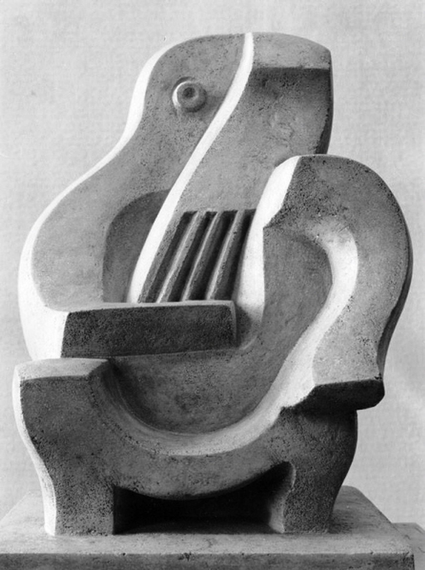 an abstracted figure sculpture by Jacques Lipchitz